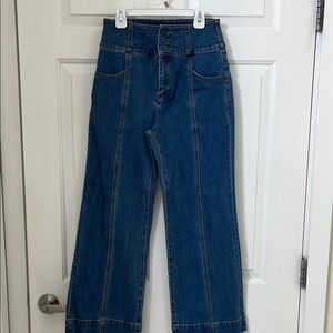 Kate Spade Denim Cropped Flare Jeans 25